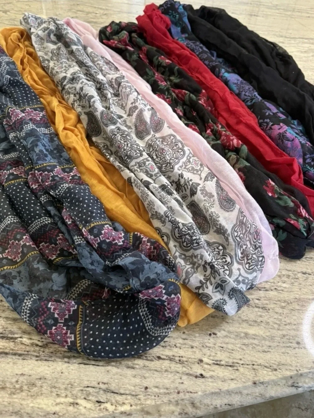 Assorted Women’s Lightweight Fashion Scarves - Multi Color 8